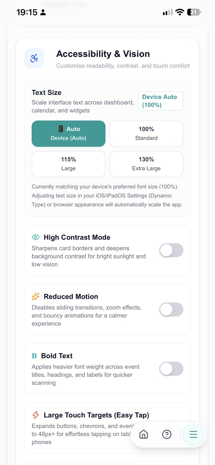 Accessibility & Vision